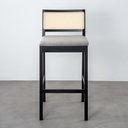 Ver imagem 6 de Conjunto Mesa Bistrô com 2 Banquetas Tiê CabeCasa MadeiraOriginals Preto/Cinza