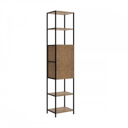 Conjunto Home Office 4 Peças 1 Escrivaninha e 3 Estantes Steel Quadra Industrial Artesano - 18