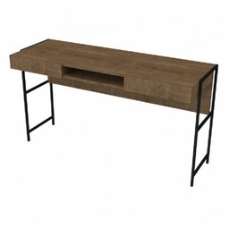 Conjunto Home Office 4 Peças 1 Escrivaninha e 3 Estantes Steel Quadra Industrial Artesano - 9