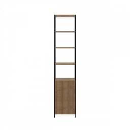 Conjunto Home Office 4 Peças 1 Escrivaninha e 3 Estantes Steel Quadra Industrial Artesano - 17