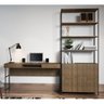 Conjunto Home Office 2 Peças 1 Escrivaninha 2 Gavetas e 1 Estante 2 Portas Steel Quadra Artesano - 1