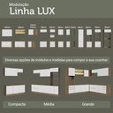 Ver mais imagens de Porta-geladeira 83 Cm 1 Porta Basculante Rustic/branco Veludo Lux Madesa