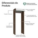 Ver imagem 3 de Porta-geladeira 83 Cm 1 Porta Basculante Rustic/branco Veludo Lux Madesa