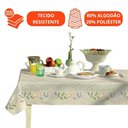 Ver imagem 5 de Toalha de Mesa Retangular 6 Lugares Lepper Pop 1,40x2,10m Algodão Poliéster Estampada Sálvia