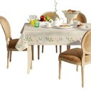 Ver imagem 1 de Toalha de Mesa Retangular 6 Lugares Lepper Pop 1,40x2,10m Algodão Poliéster Estampada Sálvia