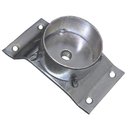 Ver imagem 4 de Kit 18 Chapinhas Chapa Inclinada 10º com Tubo Fixação Pés Palito Rosca 5/16 Zincada