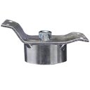 Ver imagem 6 de Kit 18 Chapinhas Chapa Inclinada 10º com Tubo Fixação Pés Palito Rosca 5/16 Zincada