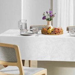 Toalha de Mesa Retangular 8 Cadeiras 1,60m X 2,70m Sempre Limpa Karsten:urban Branco - 2