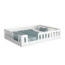 Ver imagem 2 de Kit Cama Casal Montessoriana Penelope com Colchão no Piso Proteção Lateral Decor Moderna - Branco