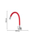 Ver imagem 3 de Torneira Cozinha Bica Movel Parede 1187 Bm C 36 Meber Metais Vermelho