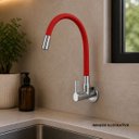 Ver imagem 2 de Torneira Cozinha Bica Movel Parede 1187 Bm C 36 Meber Metais Vermelho