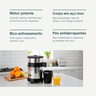 Espremedor Suco Laranja Limão Estrator Industrial 500w Bivolt Copo de 700ml 1 Peneira e 2 Carambolas - 7
