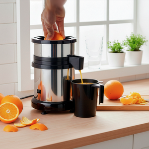 Espremedor Suco Laranja Limão Estrator Industrial 500w Bivolt Copo de 700ml 1 Peneira e 2 Carambolas