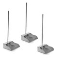 Ver imagem 3 de Kit 3 Pás para Lixo Inox Cabo Longo Coletora 67x25m Frigopro