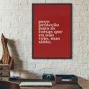 Ver imagem 1 de Quadro Decorativo Proteção Espiritual 24x18cm - com Vidro:moldura Preta
