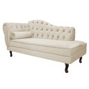 Ver imagem 1 de Diva Recamier Diana 160cm Lado Direito Suede - ADJ Decor - Bege