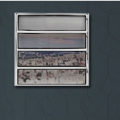 Janela de Alumínio Basculante 80x100cm Linha Plus Lux Esquadrias