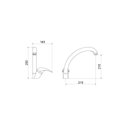 Ver imagem 2 de Misturador Monocomando para Cozinha Balcão 7001 C 55 Meber Metais