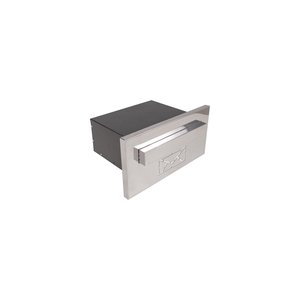 Caixa Correio Desenho Carta Embutir Inox 20cm Profundidade Luxo