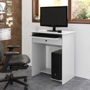 Ver imagem 2 de Mesa para Pc ou Notbook com Gaveta Larissa Cor Branco - Comprar Moveis em Casa