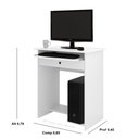 Ver imagem 1 de Mesa para Pc ou Notbook com Gaveta Larissa Cor Branco - Comprar Moveis em Casa