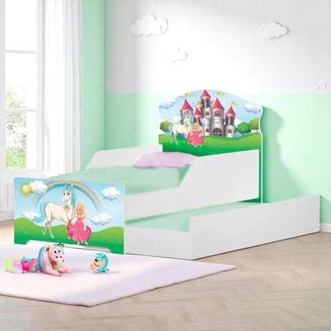 Bicama Infantil Princesa Encantada com Colchões