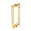 Ver imagem 1 de Puxador Duplo para Box Banheiro 30cm em Aço Inox Dourado Brilhante Stainless