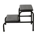 Ver imagem 3 de Escadinha Multiuso 2 Degraus Piso em MDF Com Emborrachado Antiderrapante Cor Preta Combo Stock Escad