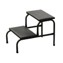 Ver imagem 1 de Escadinha Multiuso 2 Degraus Piso em MDF Com Emborrachado Antiderrapante Cor Preta Combo Stock Escad