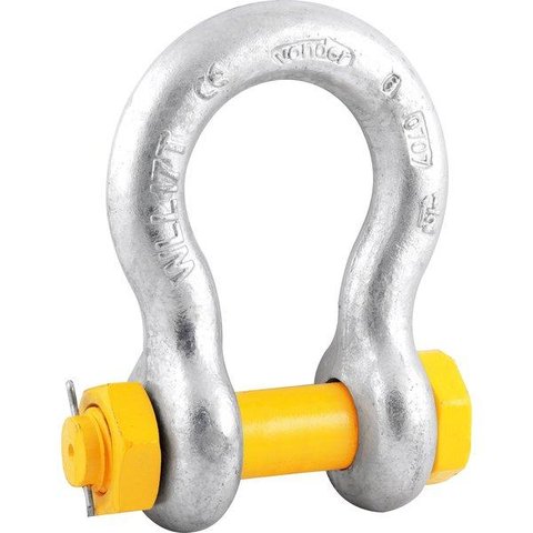 Manilha Para Cabo De Aço 1.1/2 Curva Uso Industrial Galvani