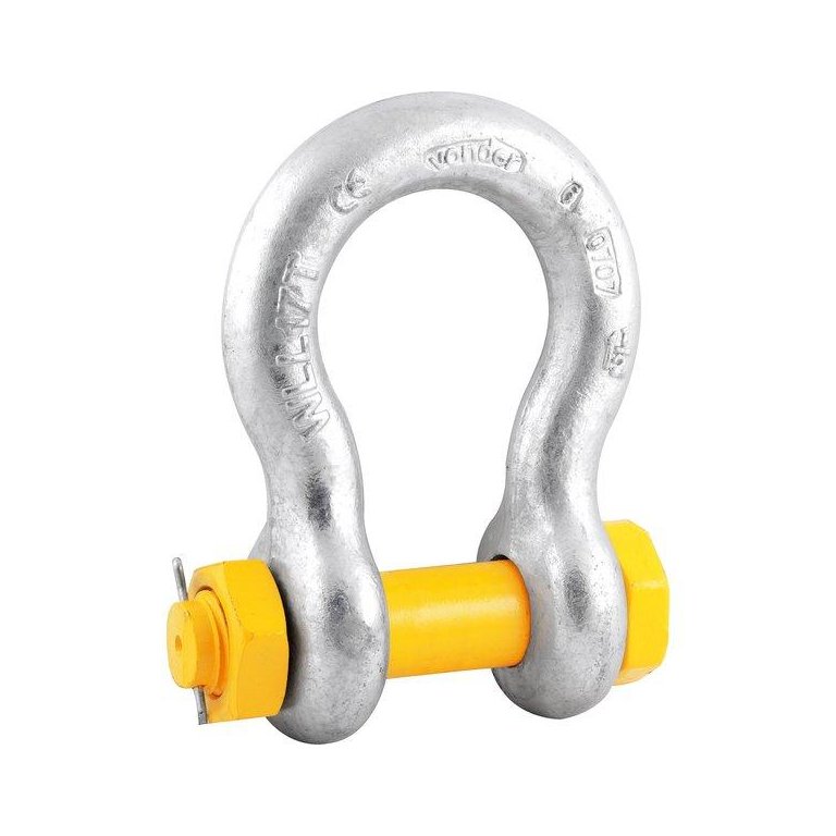 Manilha Para Cabo De Aço 1.1/2 Curva Uso Industrial Galvani
