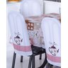 Kit 6 Capas Encosto de Cadeira de Aço Tubular Cozinha Malha Gel Estampa Divertida Bule Rosa - 2