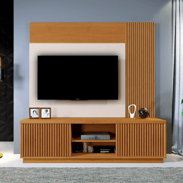Home Logan 2 Portas Ripadas para Tv 58'' 1,80cm - 3