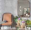 Ver imagem 2 de Espelho Decorativo Iza com Moldura Lâmina de Madeira