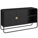 Ver imagem 1 de Balcao Buffet Organico 2 Portas 135 Cm 28071 Artesano Nero Preto