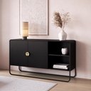 Ver imagem 7 de Balcao Buffet Organico 2 Portas 135 Cm 28071 Artesano Nero Preto