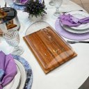 Ver imagem 5 de Migalheira de Madeira com Tampa Acrílica 36x25cm Suporte Porta Pão Essence