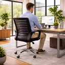 Ver imagem 5 de Kit 3 Cadeiras Escritório Ergonômica Mesh Relax Ajustável Preto