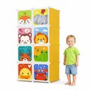 Ver imagem 1 de Armario Infantil Guarda Roupas Portatil Organizador Brinquedos Compacto 8 Portas Modular