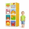 Armario Infantil Guarda Roupas Portatil Organizador Brinquedos Compacto 8 Portas Modular - 1