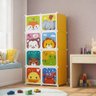 Armario Infantil Guarda Roupas Portatil Organizador Brinquedos Compacto 8 Portas Modular - 2
