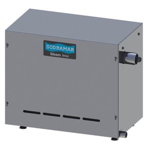Sauna À Vapor para Banheiro Steam Inox 9kw Bifásica 220/380v até 10m³ - Sodramar