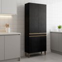 Ver imagem 1 de Paneleiro Duplo 4 Portas 6 Prateleiras 80cm Sabrina Soluzione Móveis