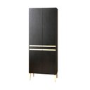Ver imagem 3 de Paneleiro Duplo 4 Portas 6 Prateleiras 80cm Sabrina Soluzione Móveis