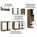 Ver imagem 5 de Armário de Cozinha Completa 260cm Rustic/Branco Veludo Lux Madesa 08