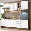 Ver imagem 1 de Armário de Cozinha Completa 260cm Rustic/Branco Veludo Lux Madesa 08