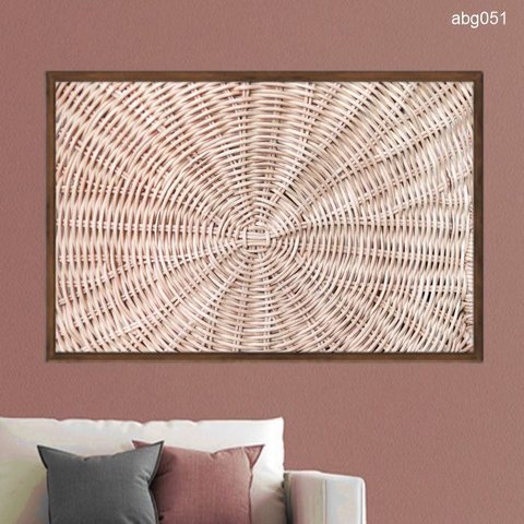 Quadro Decorativo - Textura Vime Cesta Abg051 Tela Canvas - 60x40cm