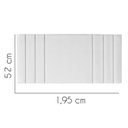 Ver imagem 2 de Painel Estofada Grécia 195CM King Courino Branco - D A DECOR