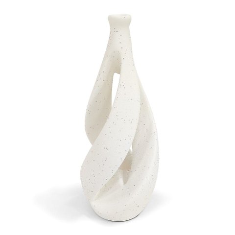 Vaso Espiral Vazado Decorativo 25x10cm