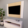 Painel para Tv até 42 Polegadas Painel Ripado Sala Quarto - Brovália - 1